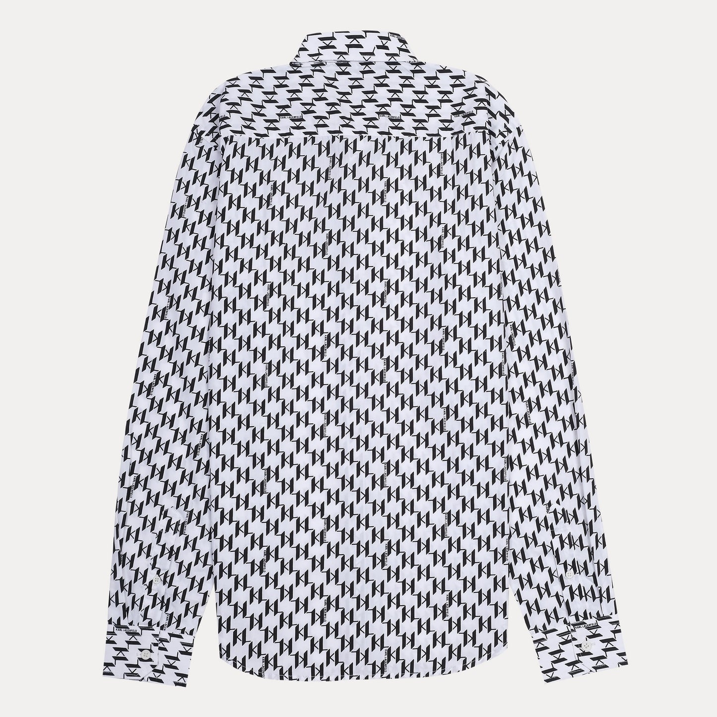 Karl Lagerfeld Chic Monochrome Patterned Shirt