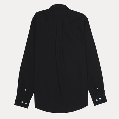 HACKETT Elegant Black Midnight Button-Up Shirt