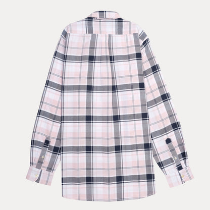 Polo Ralph Lauren Custom Fit Plaid Shirt in Blush & Navy Harmony