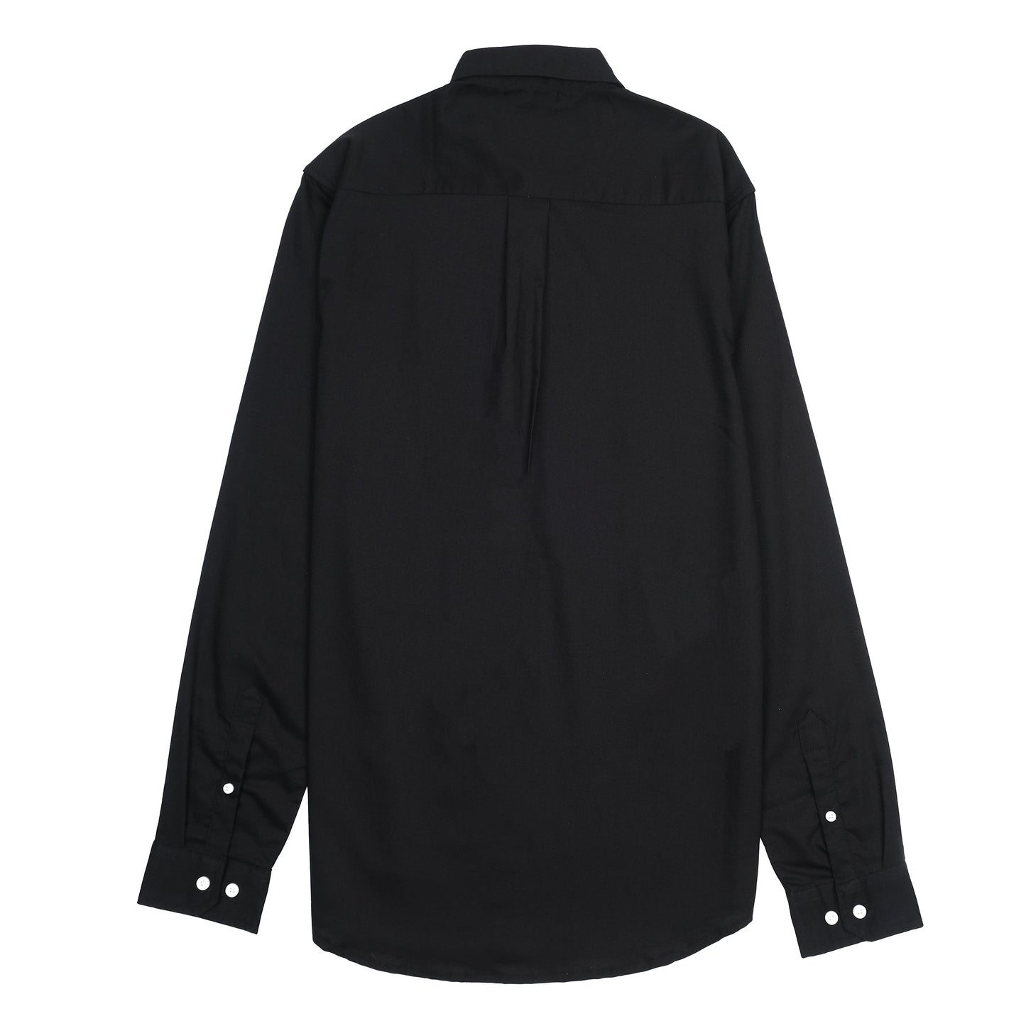 Lacoste Elegant Black Button-Up Shirt with Golden Emblem