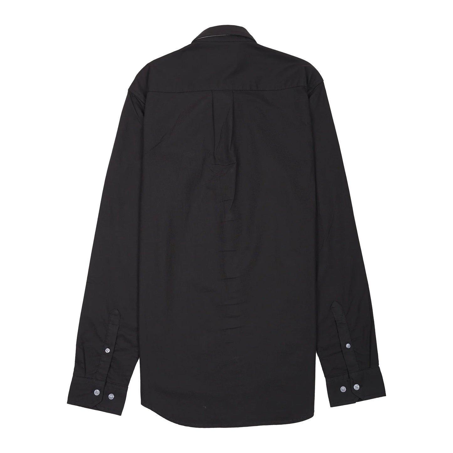 Lacoste Elegant Black Cotton Shirt
