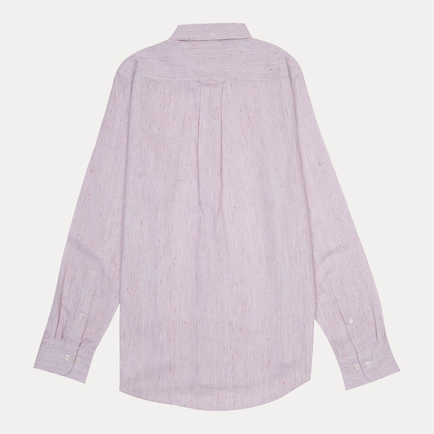 [Mélange Slub Linen] GANT Melange Stripe Shirt in Blushing Petal