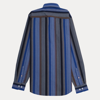 Tommy Jeans Striped Slim Fit Shirt in Oceanic Harmony