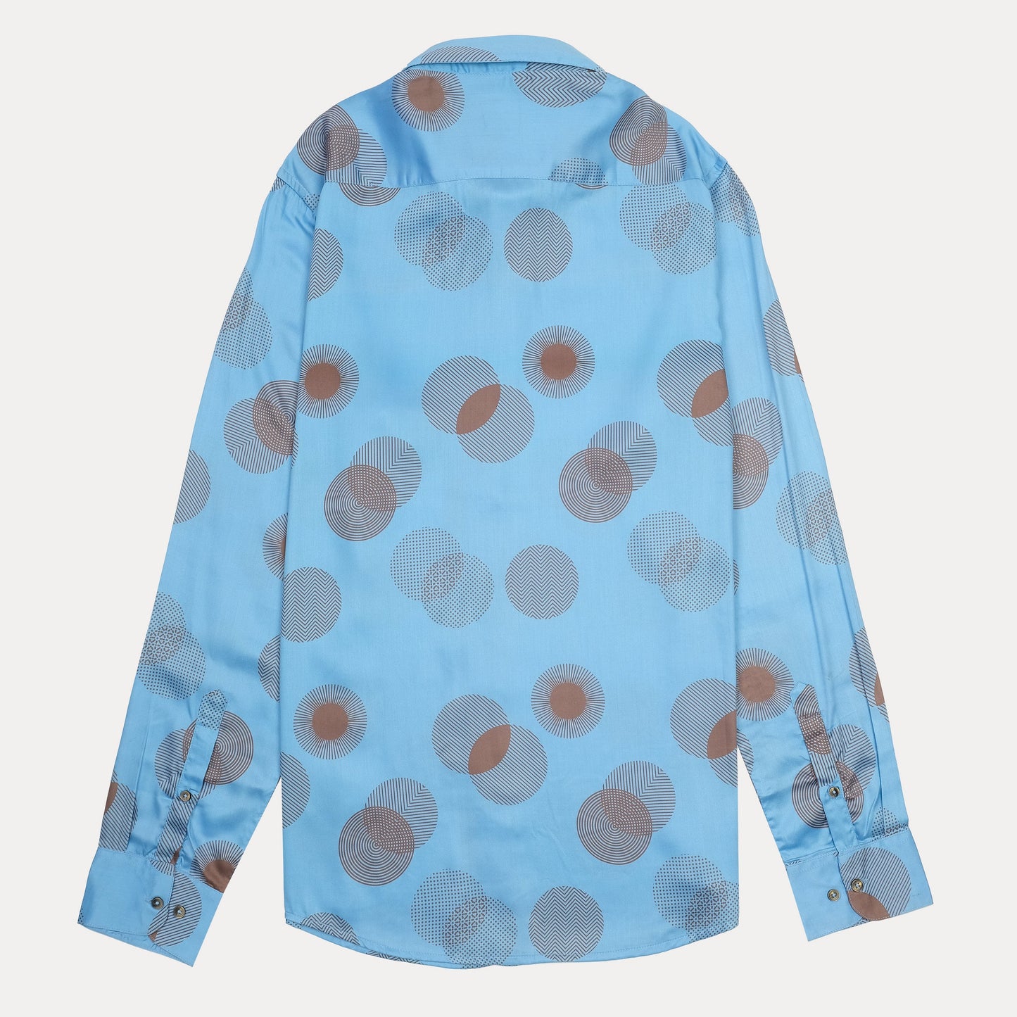 RARE RABBIT Whimsical Waves Long Sleeve Shirt in Sky Blue