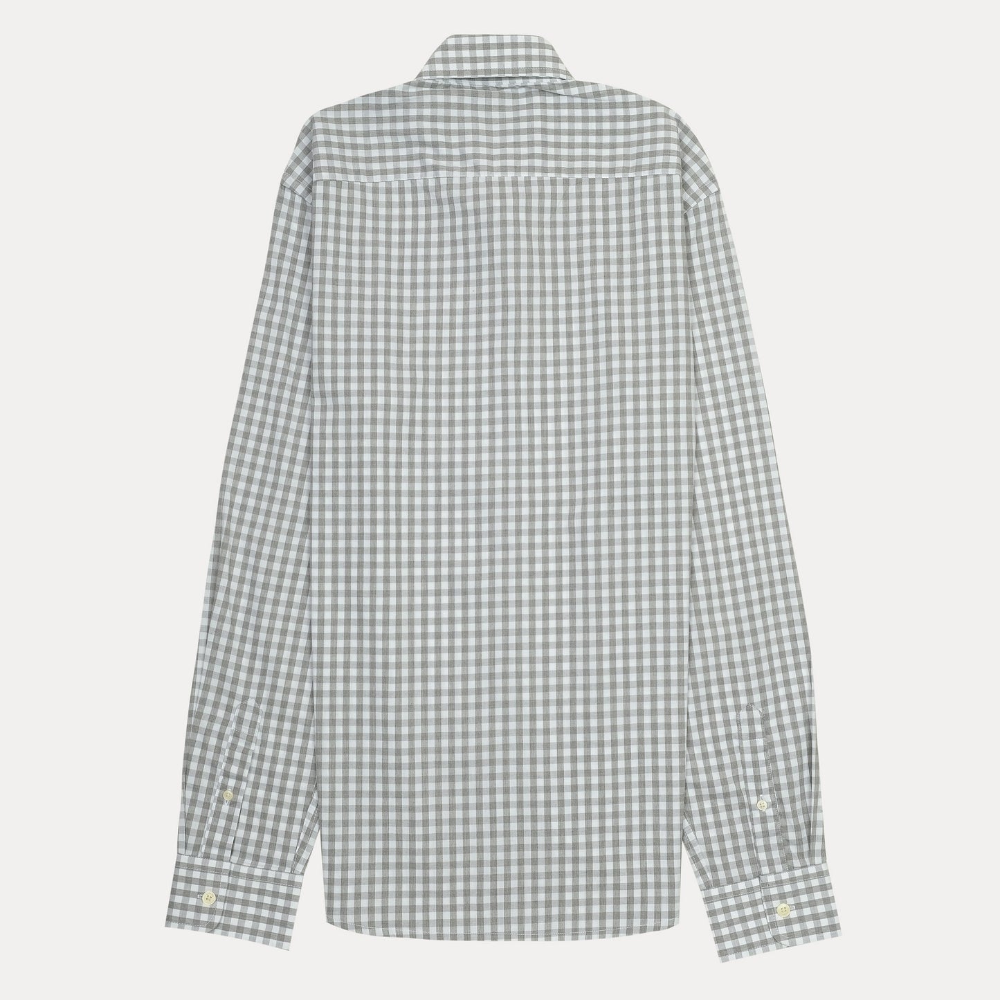 HACKETT London Gingham Elegance Slim Fit Shirt in Misty Grey