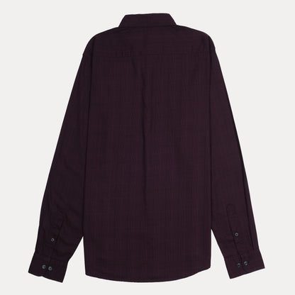 Calvin Klein Elegant Plum Checkered Shirt