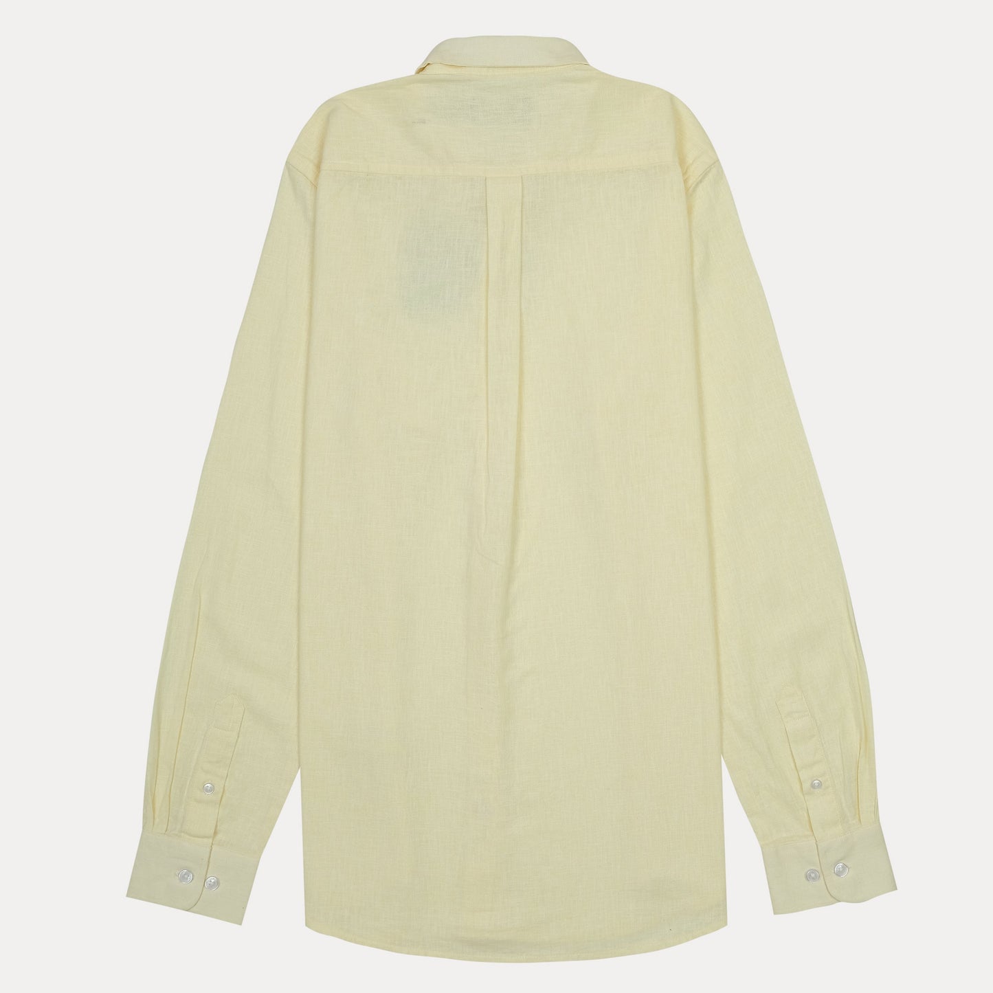 POLO RALPH LAUREN Classic Fit Linen Button-Up Shirt in Soft Yellow