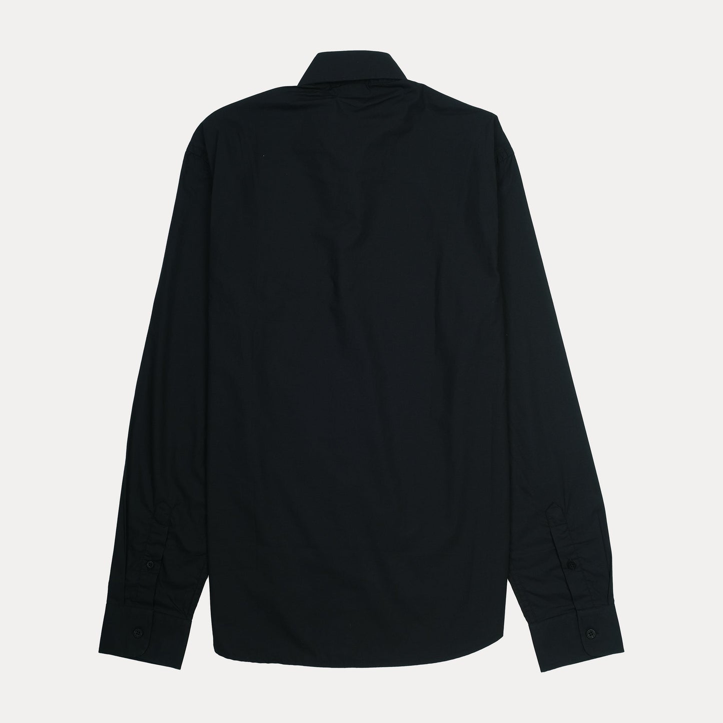 Hackett Aston Martin Racing Long Sleeve Shirt in Midnight Charcoal with Vibrant Ember Accents