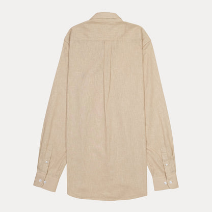 POLO RALPH LAUREN Linen Classic Fit Textured Button-Down Shirt in Beige