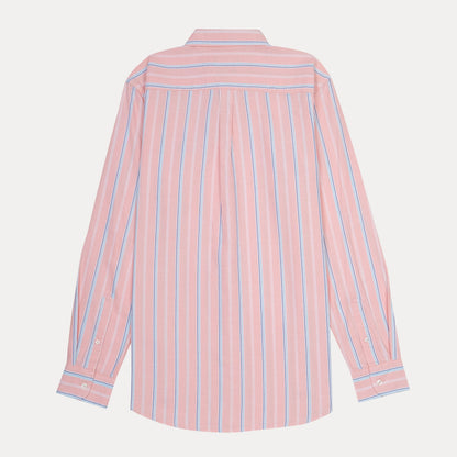 Polo Ralph Lauren Custom Fit Striped Delight Shirt in Blush Breeze