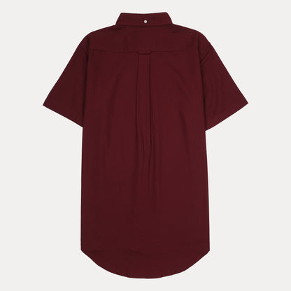 GANT Regal Red Short-Sleeve Button-Up Shirt