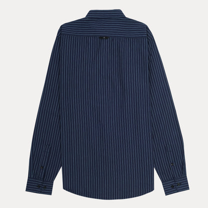 Calvin Klein Striped Elegance Shirt in Midnight Blue
