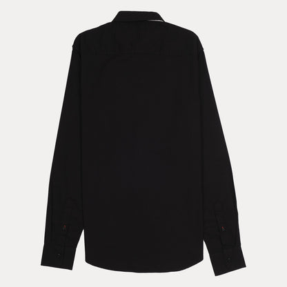 TOMMY HILFIGER Obsidian Velvet Tailored Fit Long Sleeve Button-Up Shirt