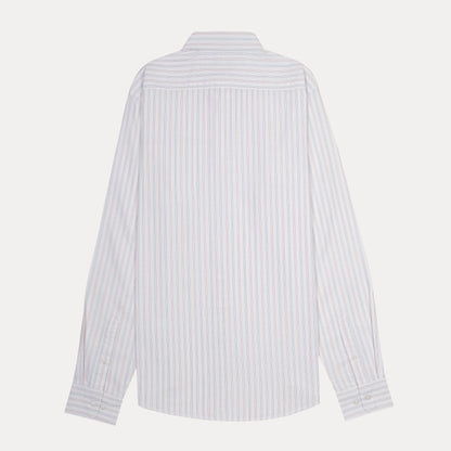 Calvin Klein Striped Elegance Shirt in Whispering White