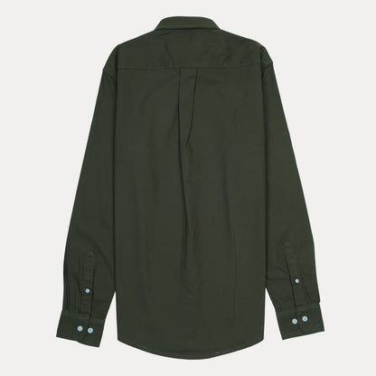 HACKETT Earthy Olive Slim Fit Shirt