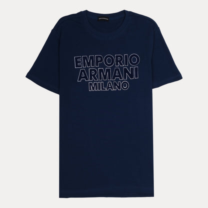 EMPORIO ARMANI Midnight Sapphire Relaxed Fit Short Sleeve T-Shirt