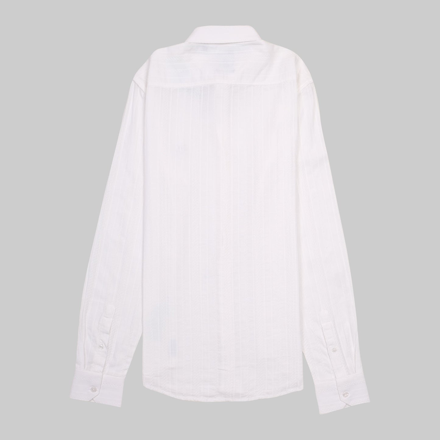 A|X Striped White Button-Up Shirt