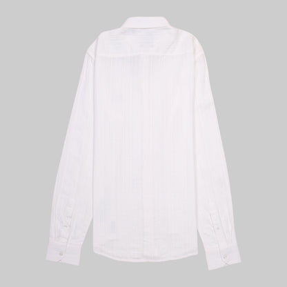 A|X Striped White Button-Up Shirt