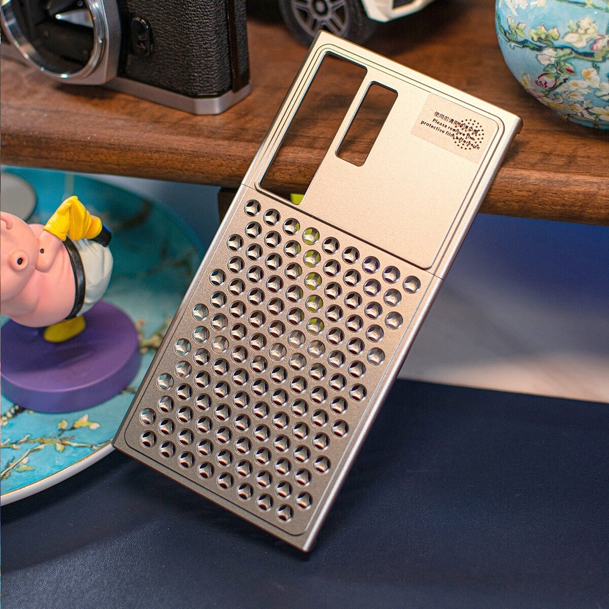 Samsung Galaxy S24 Ultra Heat Dissipation Aluminum Cooling Case with Aroma - Titanium