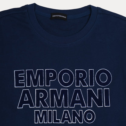 EMPORIO ARMANI Midnight Sapphire Relaxed Fit Short Sleeve T-Shirt