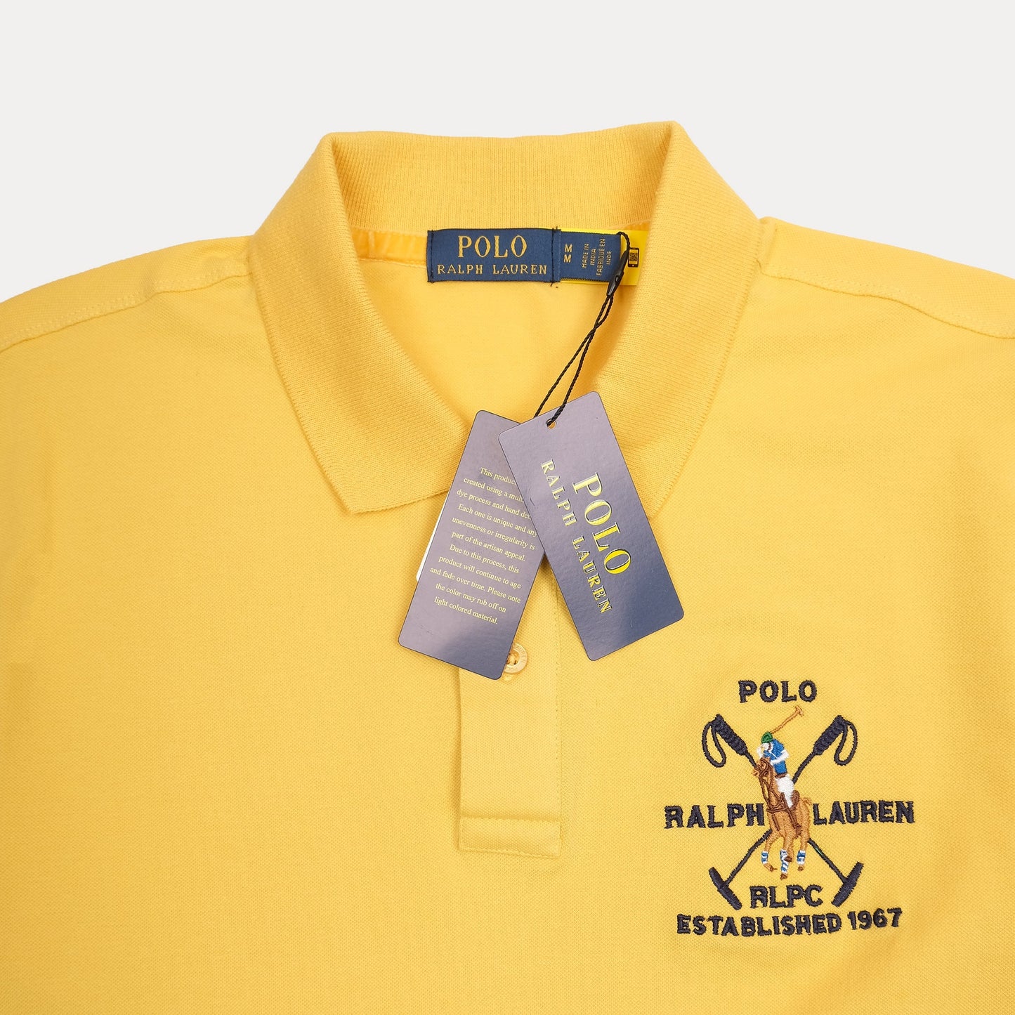 POLO RALPH LAUREN Opulent Marigold Classic Fit Short Sleeve Piqu������ Polo Shirt