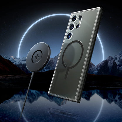Samsung Galaxy S24 Ultra One Tap Metal Ring MagFit Hard Shell Back Cover Case