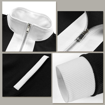 Men's Outfit Casual 2 Piece Contrast Sports Jogging Tracksuits Set