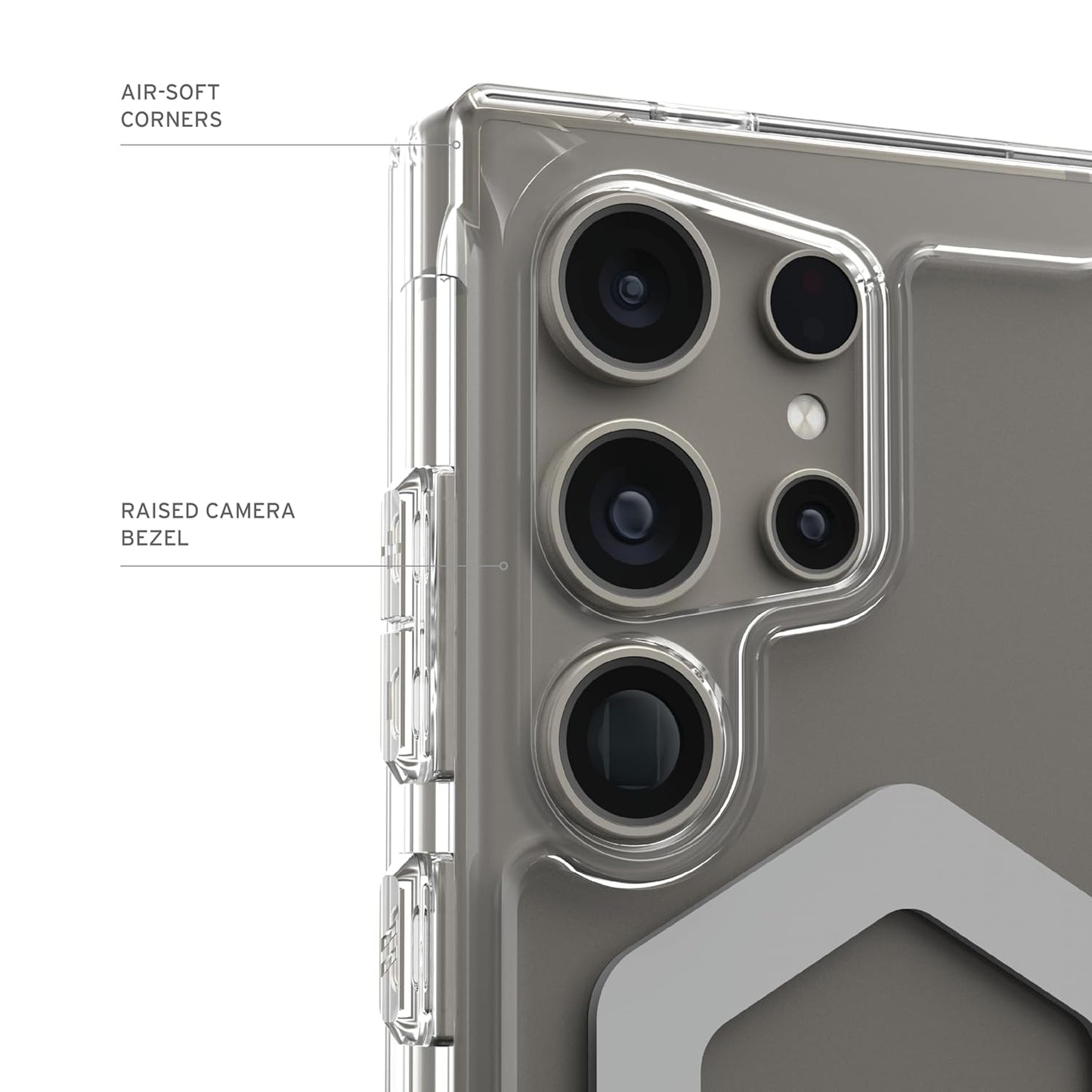 Samsung S24 Ultra UAG Plyo Pro Series Armor Protective Magesafe Case - Transparent