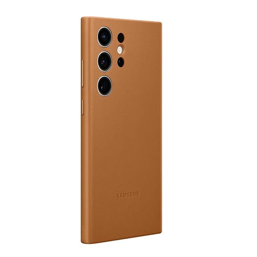 Samsung Galaxy S24 Ultra Leather Case Slim Profile - Brown