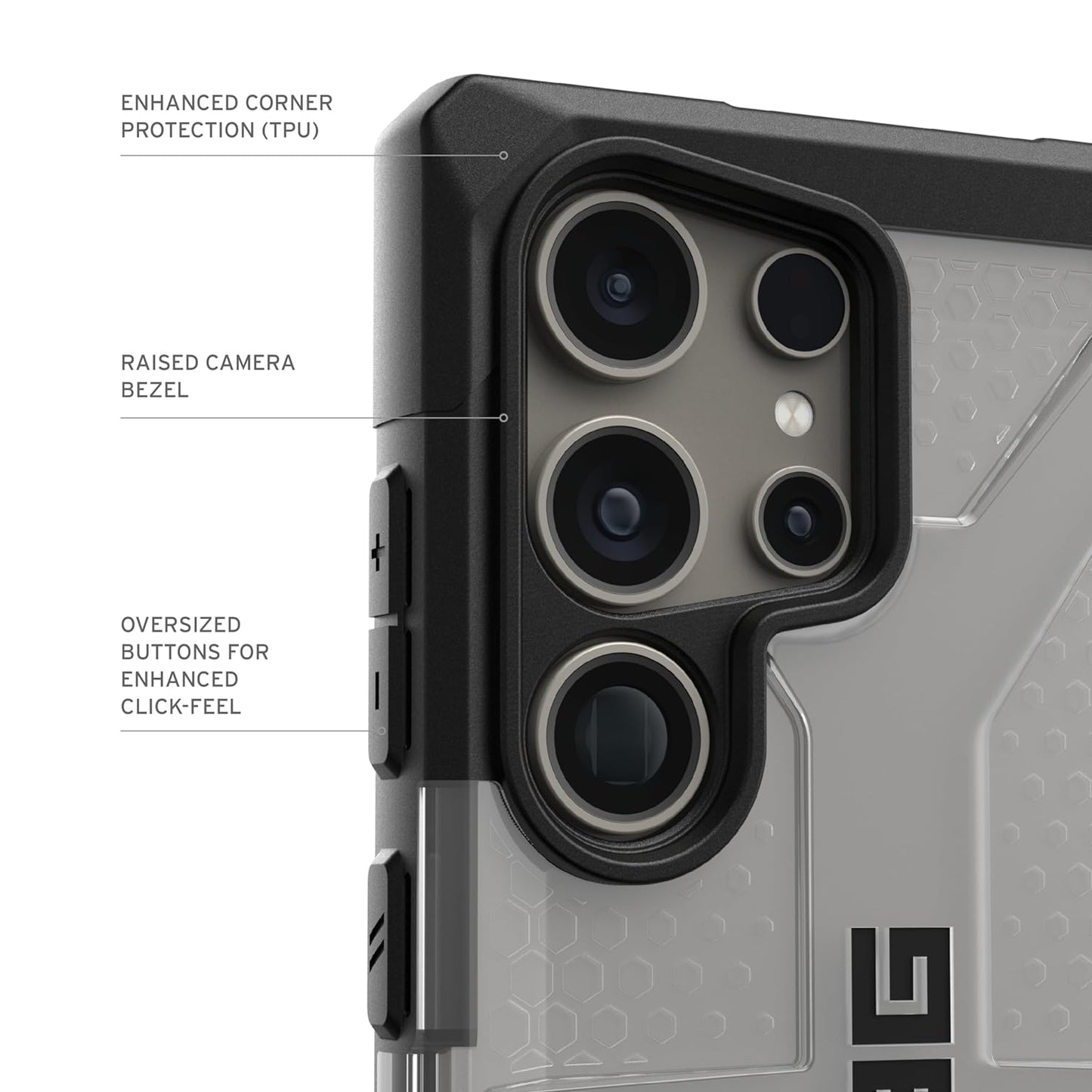 Samsung Galaxy S24 Ultra UAG Plasma Series Armor Protective Case - Ash Black