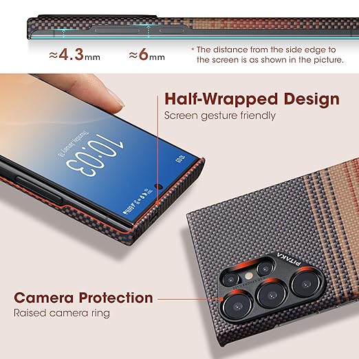 Ultra Stylish Grip with Textured Finish