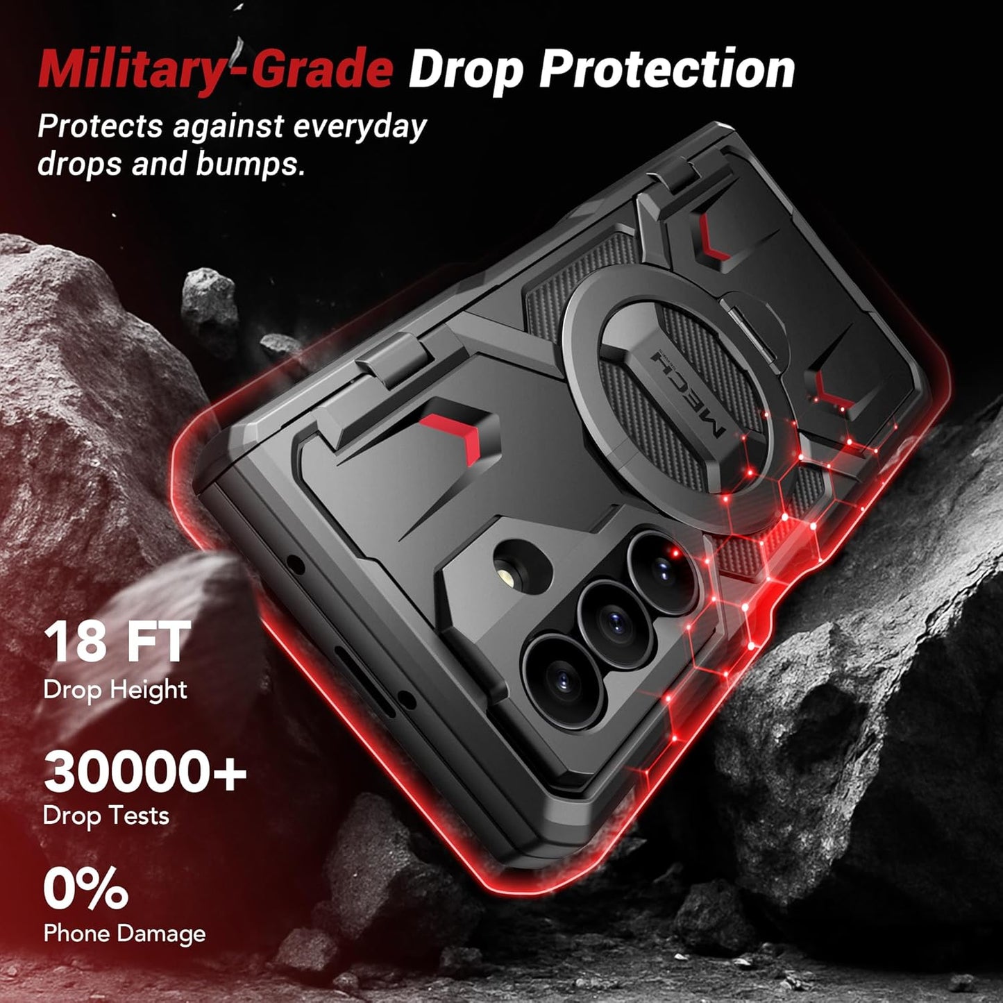 Z Fold Series Case with 360° Spin Magnetic Stand