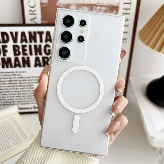 Samsung Galaxy S24 Ultra Paper Thin Case with MagSafe - Matte White