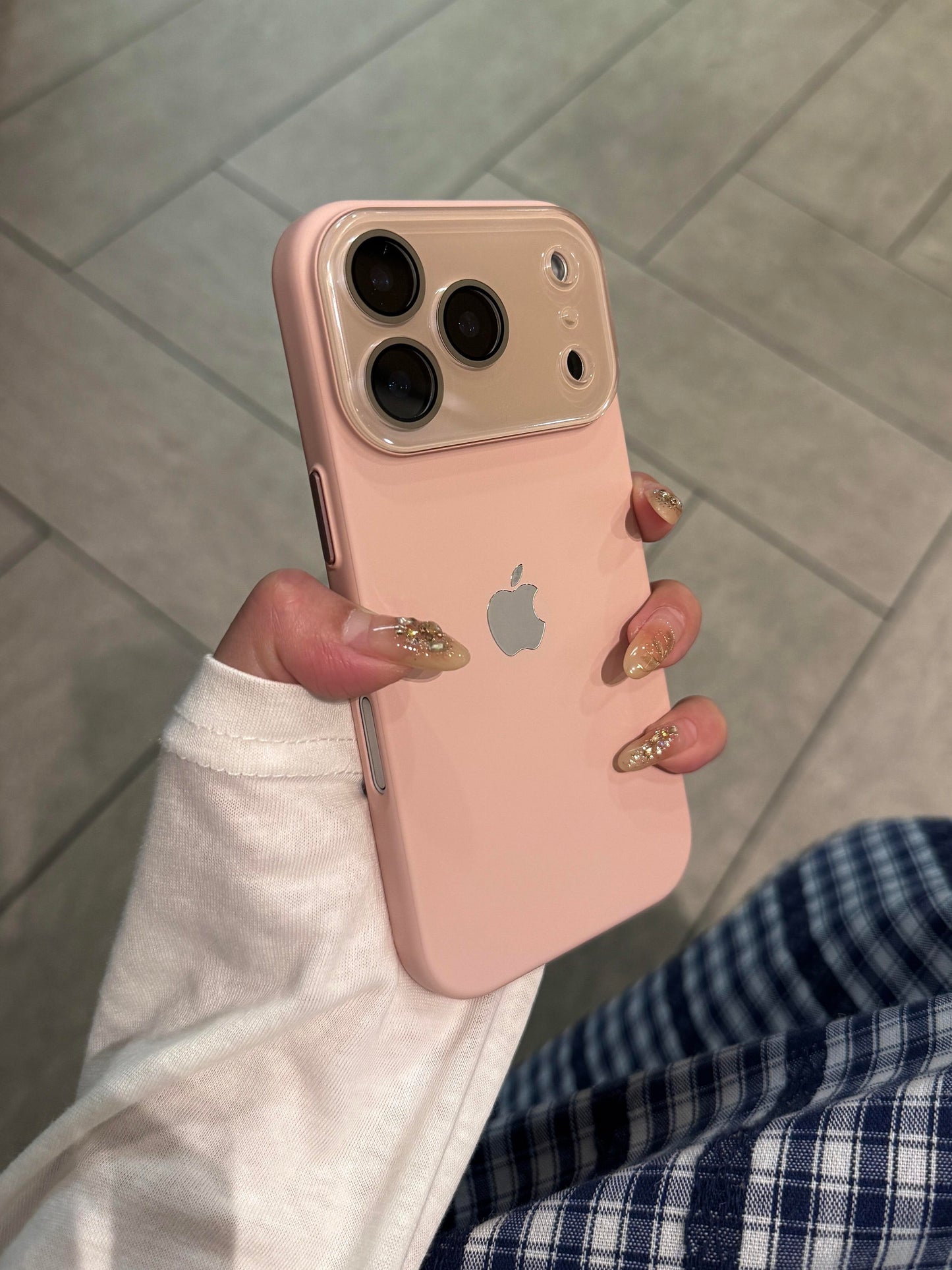 New INS-style lychee texture hard case for iPhone