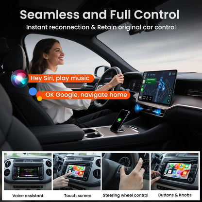 2025 Galaxy GetPairr™ Magic Ultra Mini 3.0 wireless CarPlay Android Auto Adapter