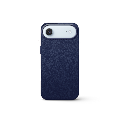 iPhone Case 17 - Full-Grain Leather - Midnight Blue