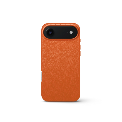 iPhone Case 17 - Full-Grain Leather - Orange