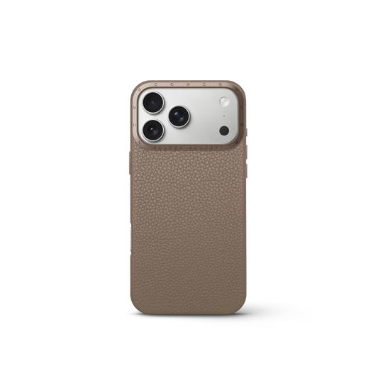 iPhone Case 17 - Full-Grain Leather - Sand