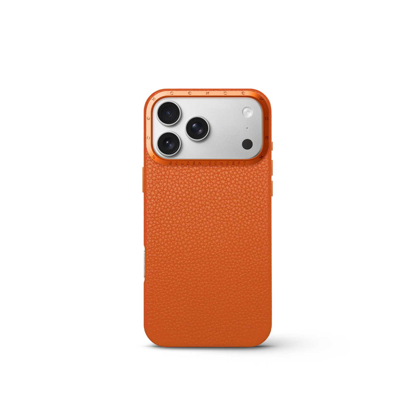 iPhone Case 17 - Full-Grain Leather - Orange