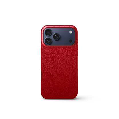 iPhone Case 17 - Full-Grain Leather - Cherry