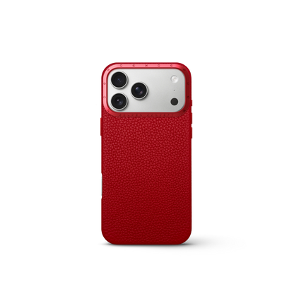 iPhone Case 17 - Full-Grain Leather - Cherry