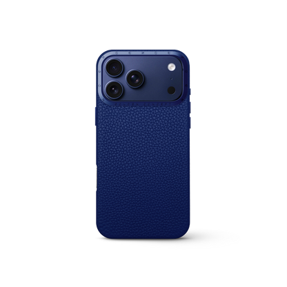 iPhone Case 17 - Full-Grain Leather - Deep Blue