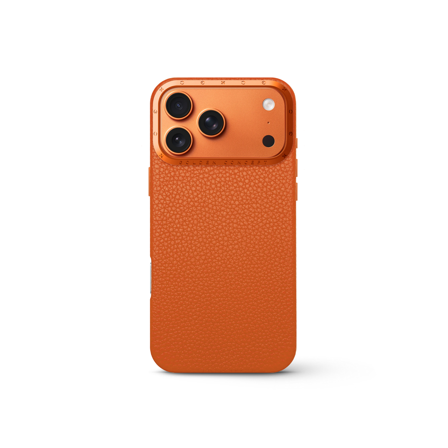 iPhone Case 17 - Full-Grain Leather - Orange