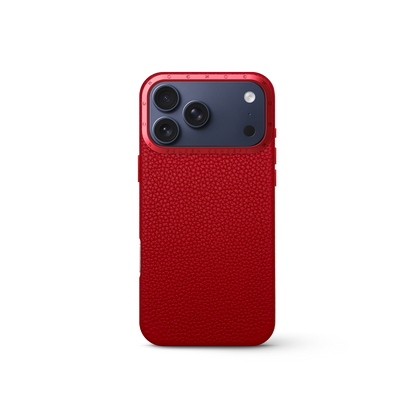 iPhone Case 17 - Full-Grain Leather - Cherry