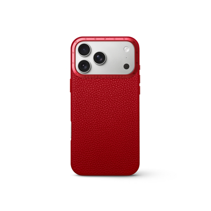 iPhone Case 17 - Full-Grain Leather - Cherry