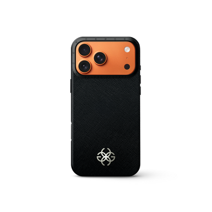 iPhone Case 17 - Saffiano Leather Logo