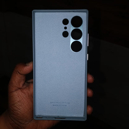 Samsung Galaxy S24 Ultra Vegan Leather Case Slim Profile - Sky Blue