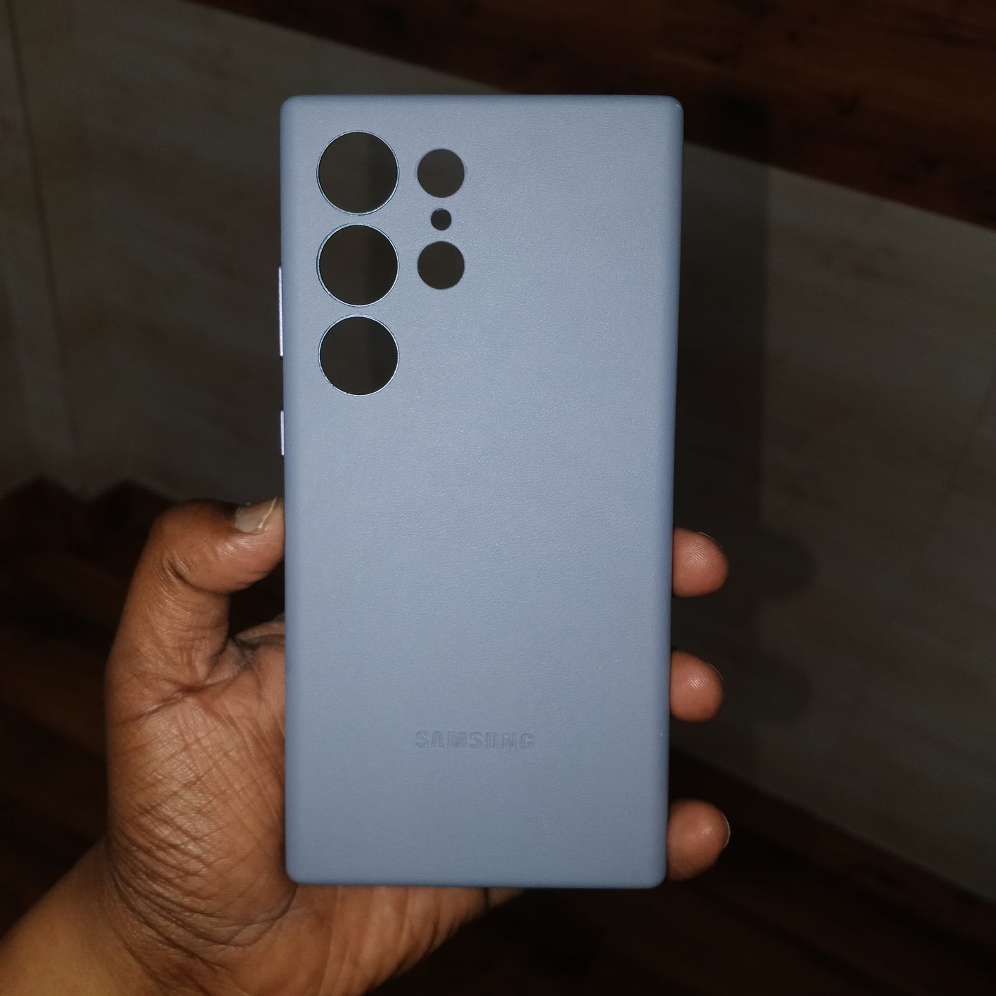 Samsung Galaxy S24 Ultra Vegan Leather Case Slim Profile - Sky Blue