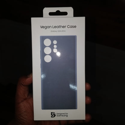 Samsung Galaxy S24 Ultra Vegan Leather Case Slim Profile - Sky Blue