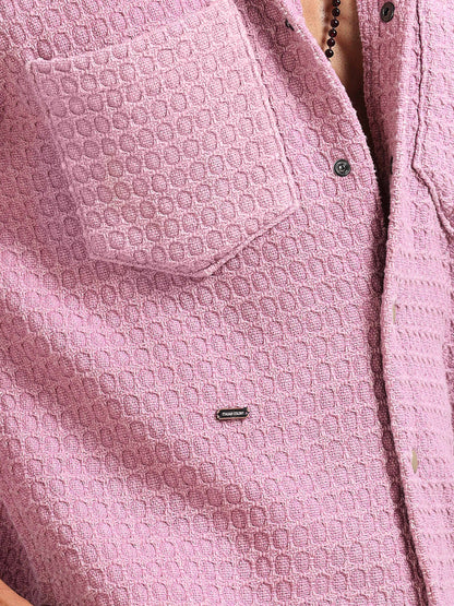 Italian Colony Cozy Blush Textured Shacket